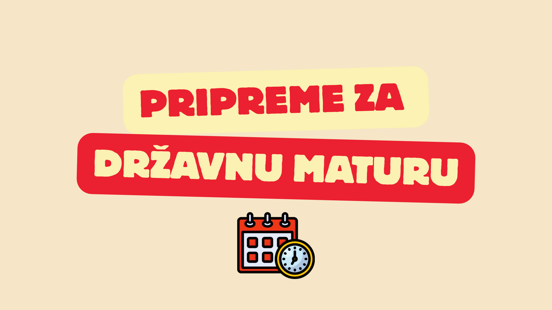 Termini priprema za državnu maturu